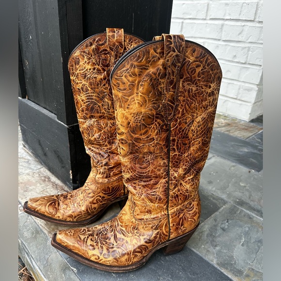 🌟Lucchese Autumn Dry Leaf Boots🌟 8.5
